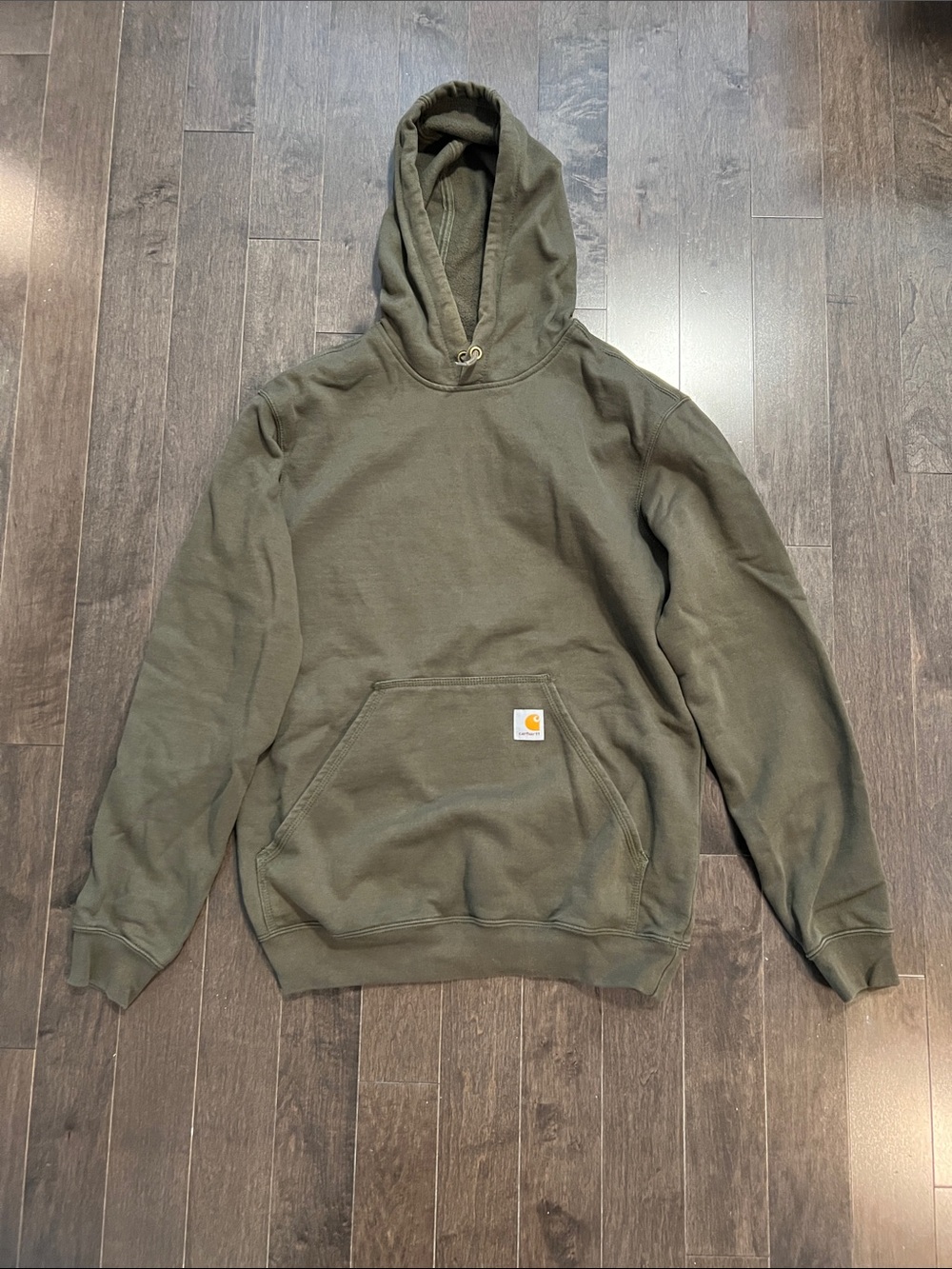 Carhartt Olive Hooded Work Sweatshirt - Men's